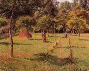 卡米耶 毕沙罗 : Enclosed Field at Eragny